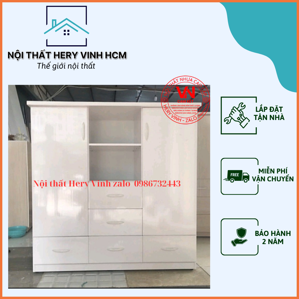 Tủ quần áo trẻ em Cao Cấp Mẫu Mới kết Hợp Kệ Để Đồ