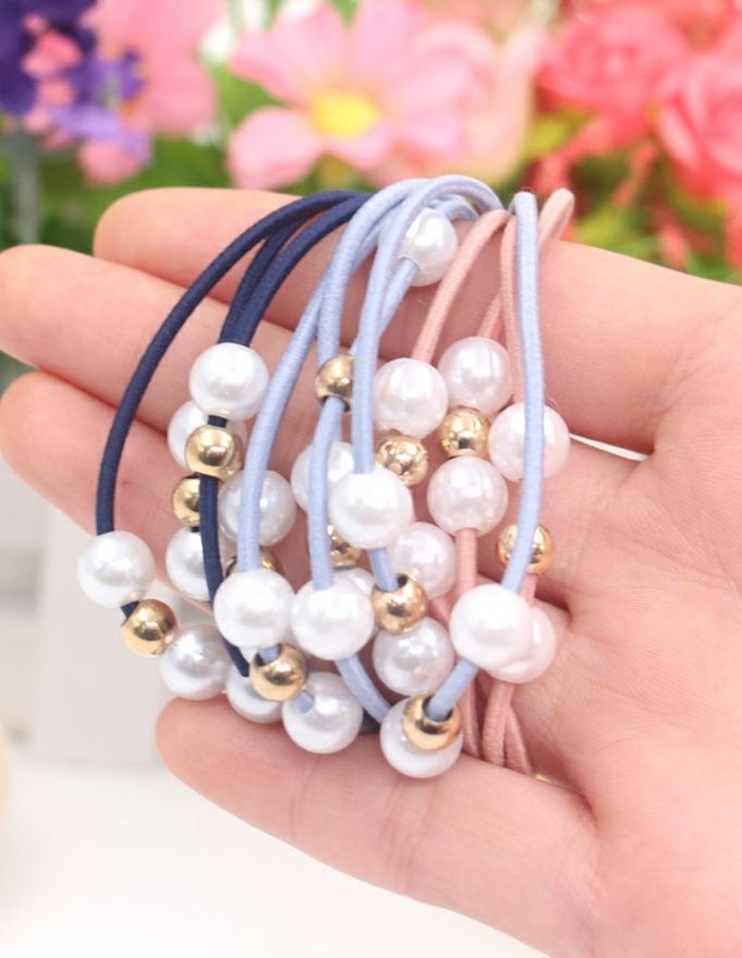 1 dây buộc tóc hoạt hình/Mickey/đính hạt/hình hoa đáng yêu cho nữ