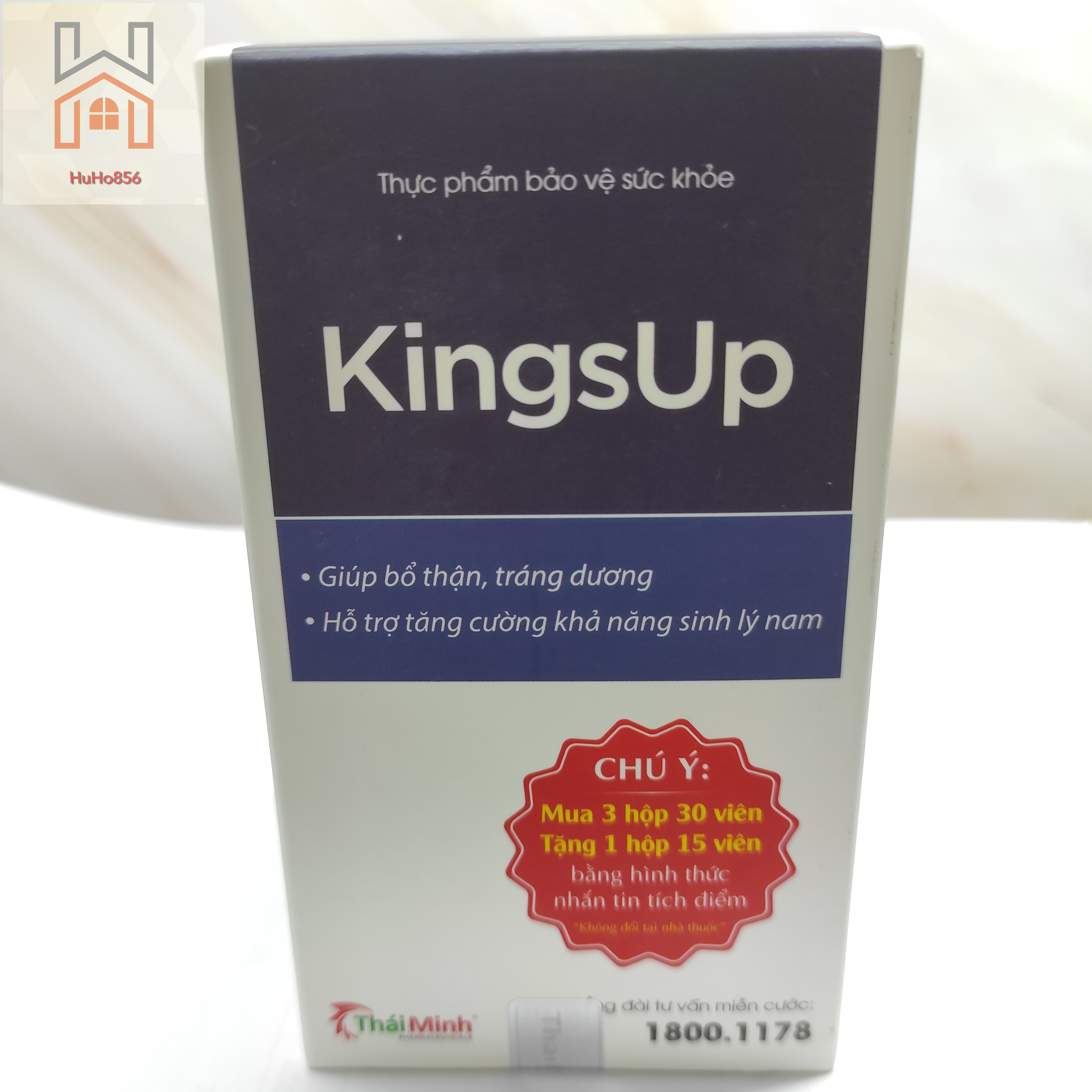 Kingsup - giúp bổ thận, tráng dương, hỗ trợ tăng cường sinh lý nam - hộp 30 viên