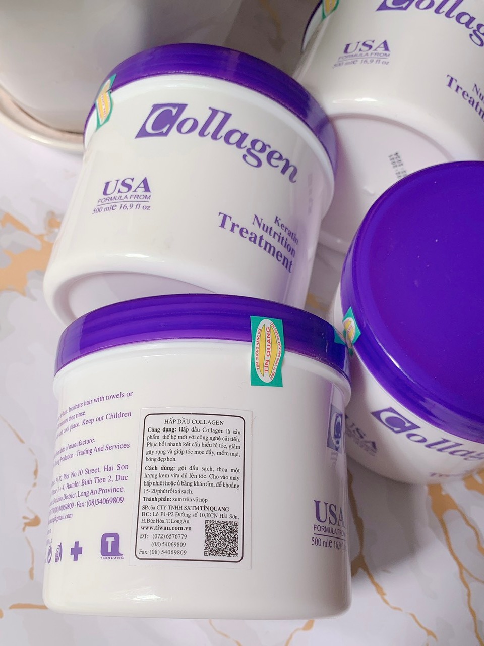 Hấp dầu phục hồi collagen tiwan 500ml