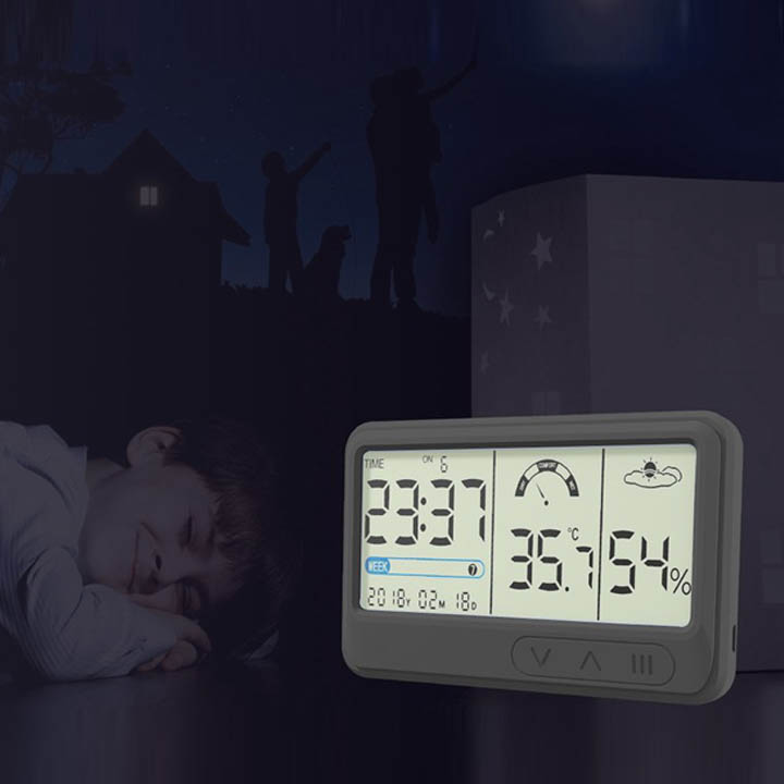 Đồng hồ nhiệt kế ẩm kế điện tử