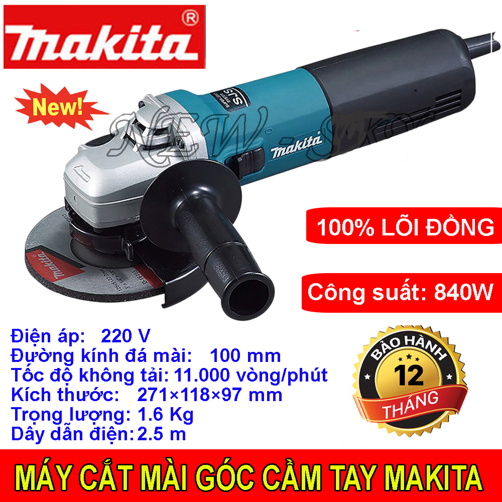 Máy mài cắt makita nhật bản made japan 9556B- máy mài cắt makita Hàng Tốt Giá Rẻdụng cụ cơ khí máy mài máy cắt công suất 840w công tắc gạt đuôi - bảo hành 1 doi 1