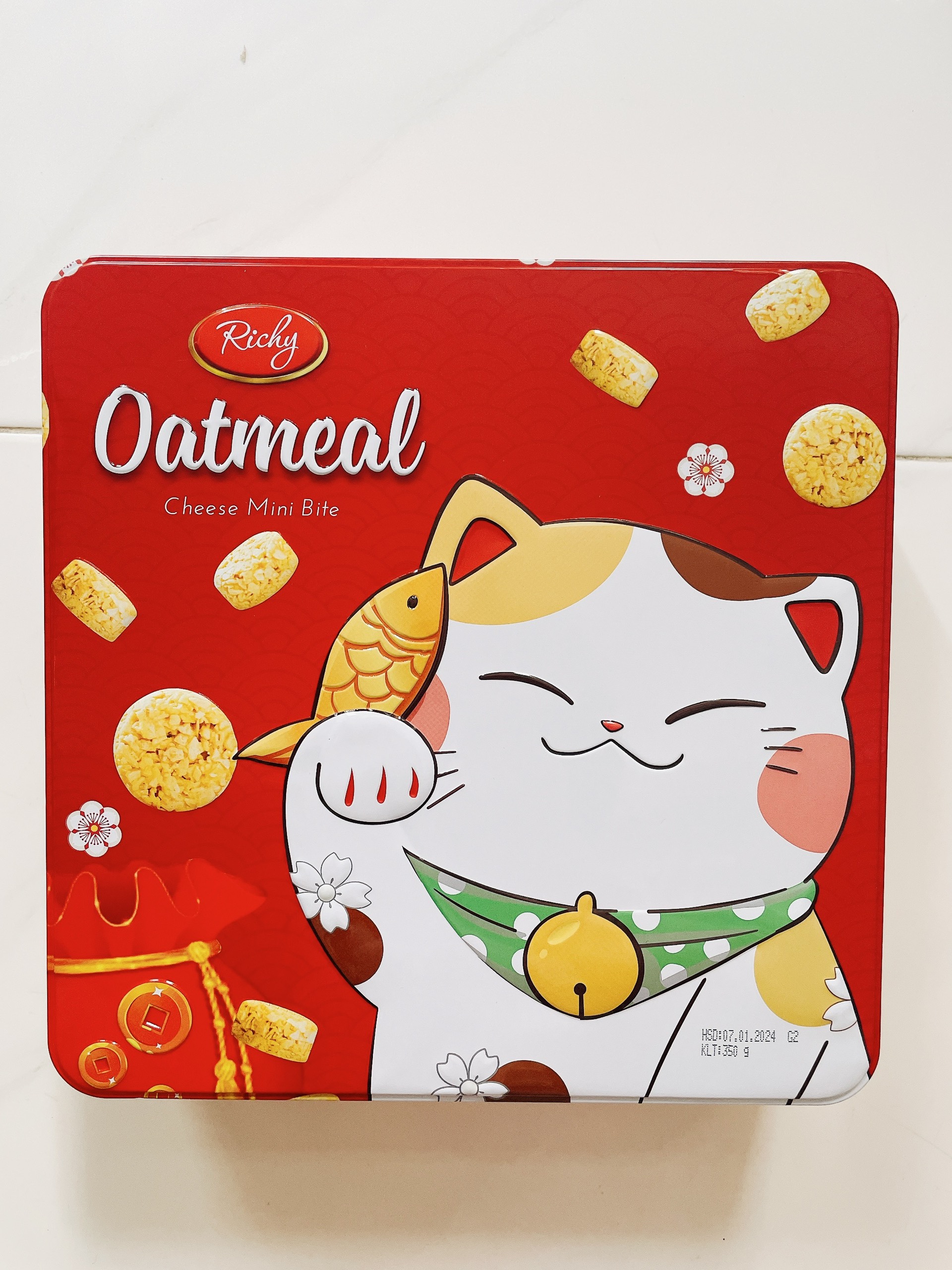 HỘP 350G BÁNH YẾN MẠCH MINI OATMEAL RICHY