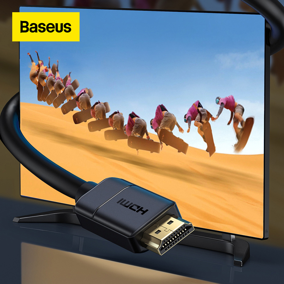 Baseus 4k 60hz hdmi-compatible cable for switch tv box laptop ps5 ps4 projector 4k hd to 4k hd extension cable digital cable