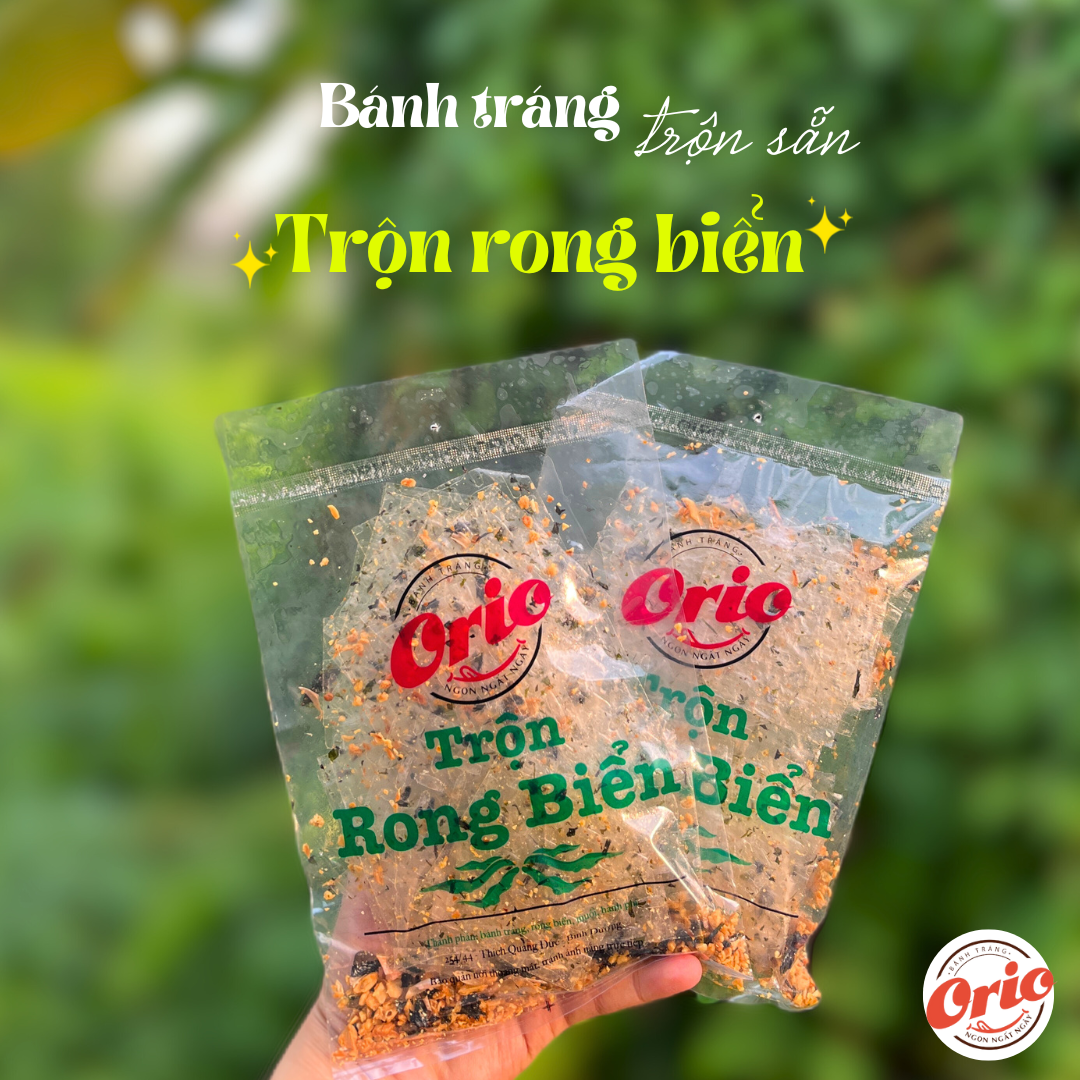 Bánh tráng orio trộn sẵn rong biển