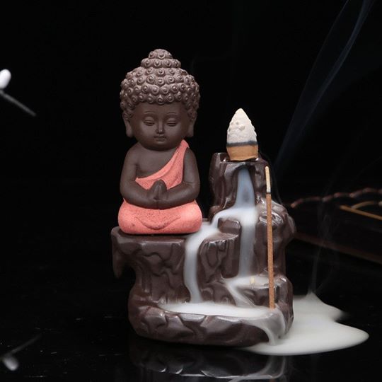 Thác Khói Trầm Hương - Tiểu phật Bên Suối (hồng) + 10 Nụ Trầm