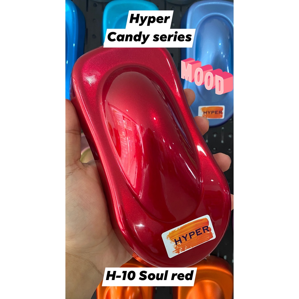 Nước sơn xe máy pha sẵn - màu đỏ candy - h-10