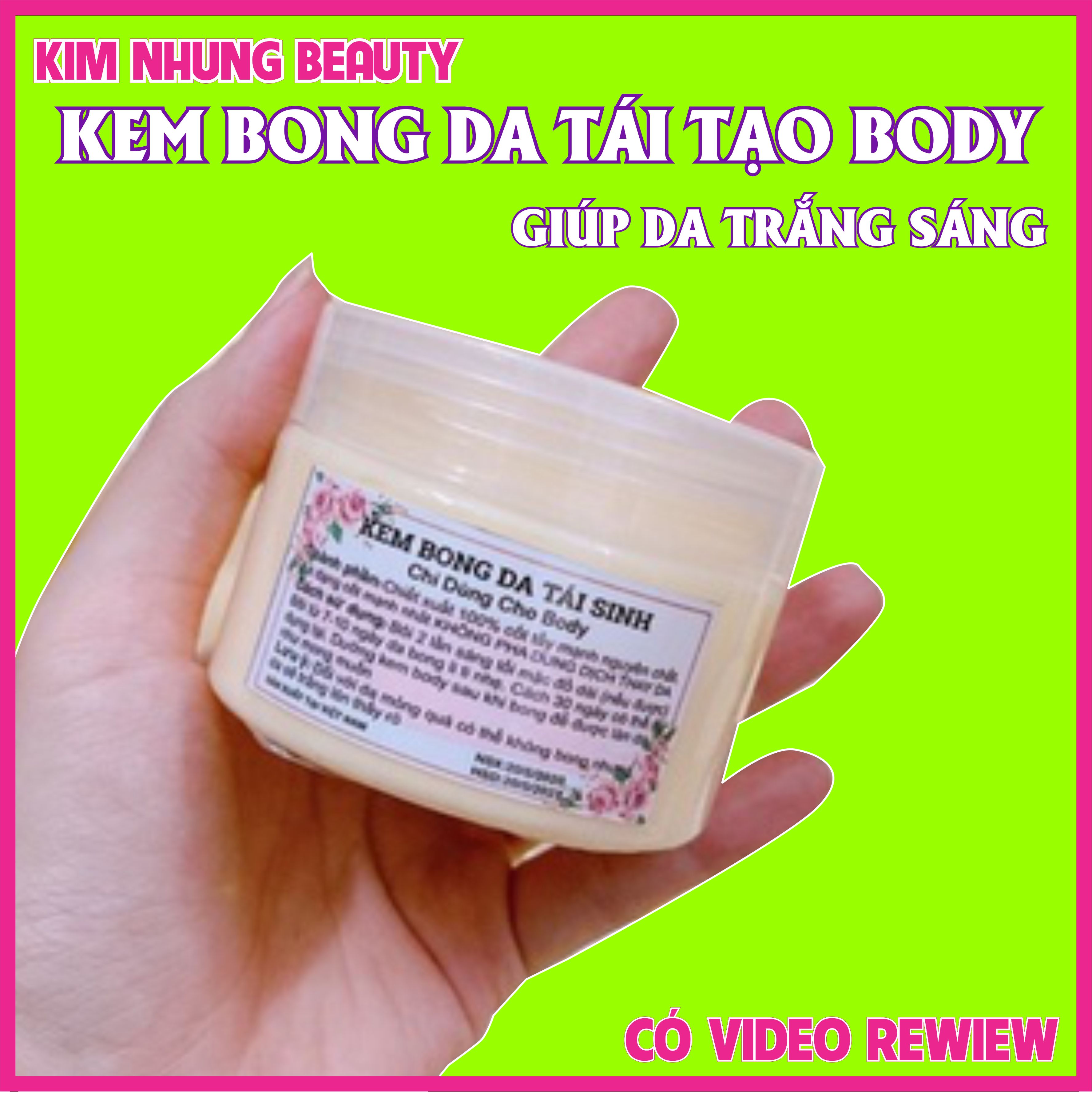 Kem bong da tái sinh body 150g