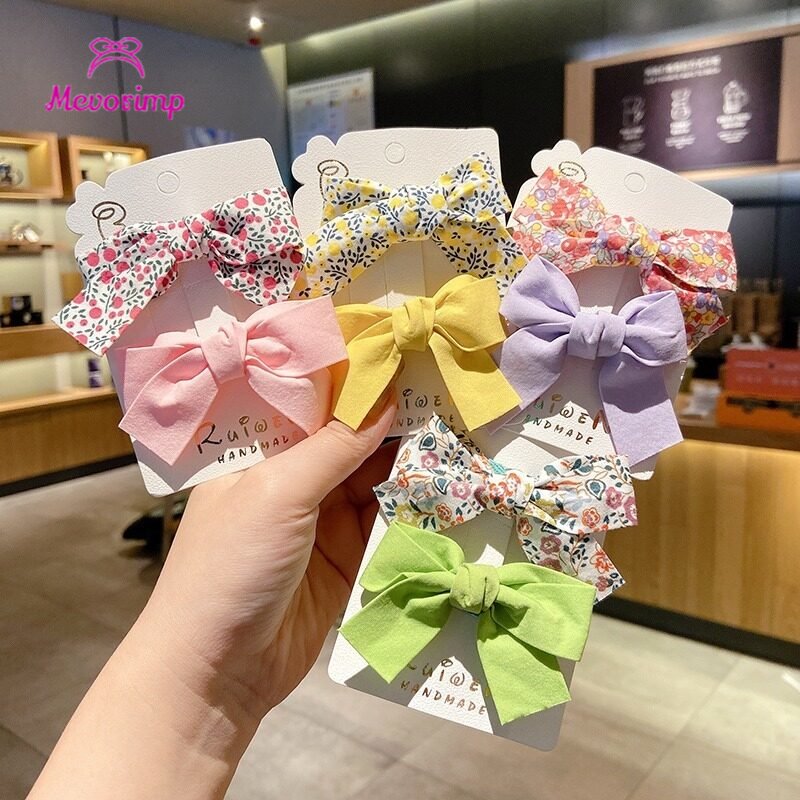 2 Chiếc Kẹp Tóc Nơ Hoa Hàn Quốc Kẹp Tóc Nhỏ Cho Trẻ Em Phụ Kiện Tóc Công Chúa Đáng Yêu Cho Bé Gái