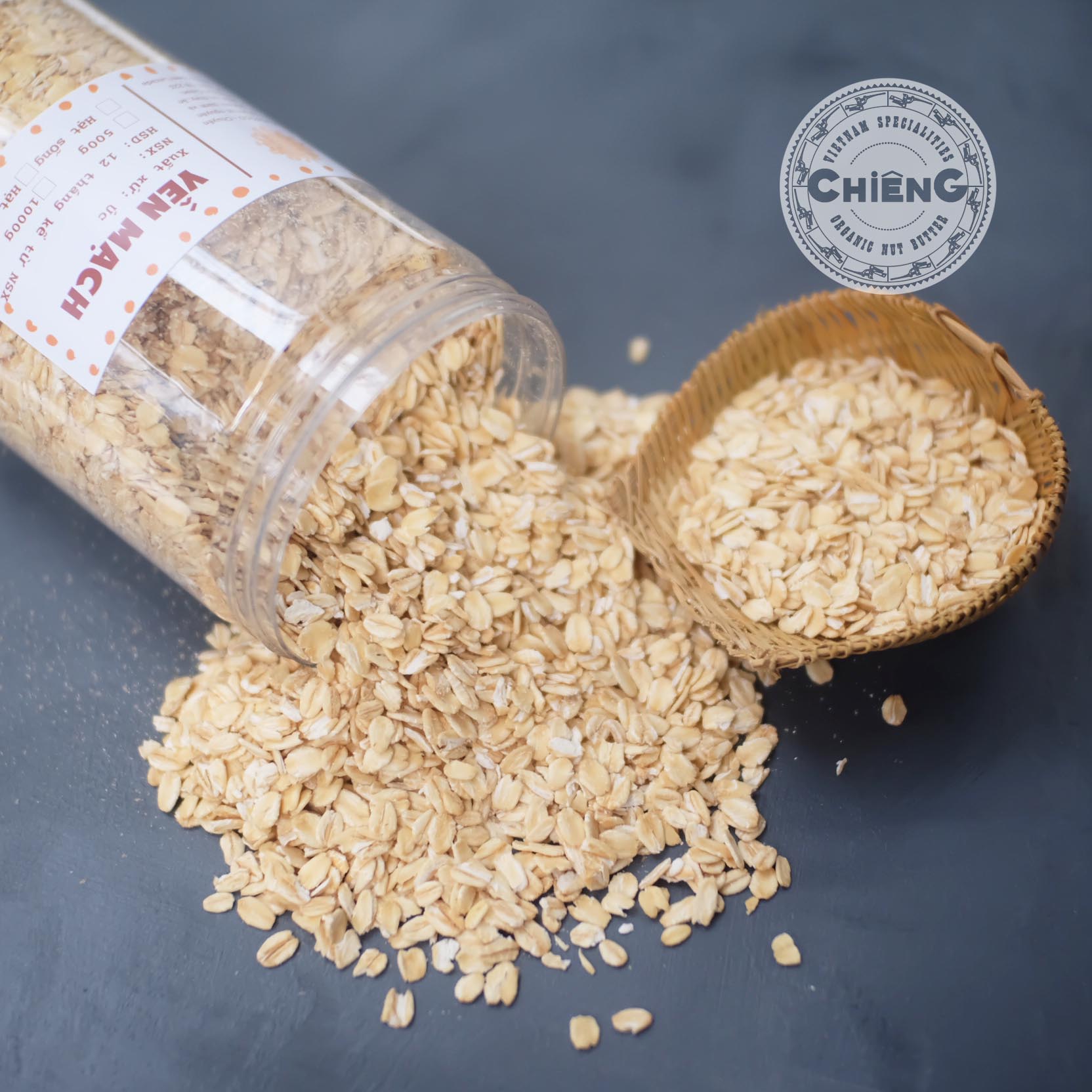 Yến mạch tươi cán dẹt nhập khẩu úc loại 1 - ngũ cốc ăn kiêng giảm cân - nấu sữa hạt, nấu cháo, làm bánh - 500g /1kg