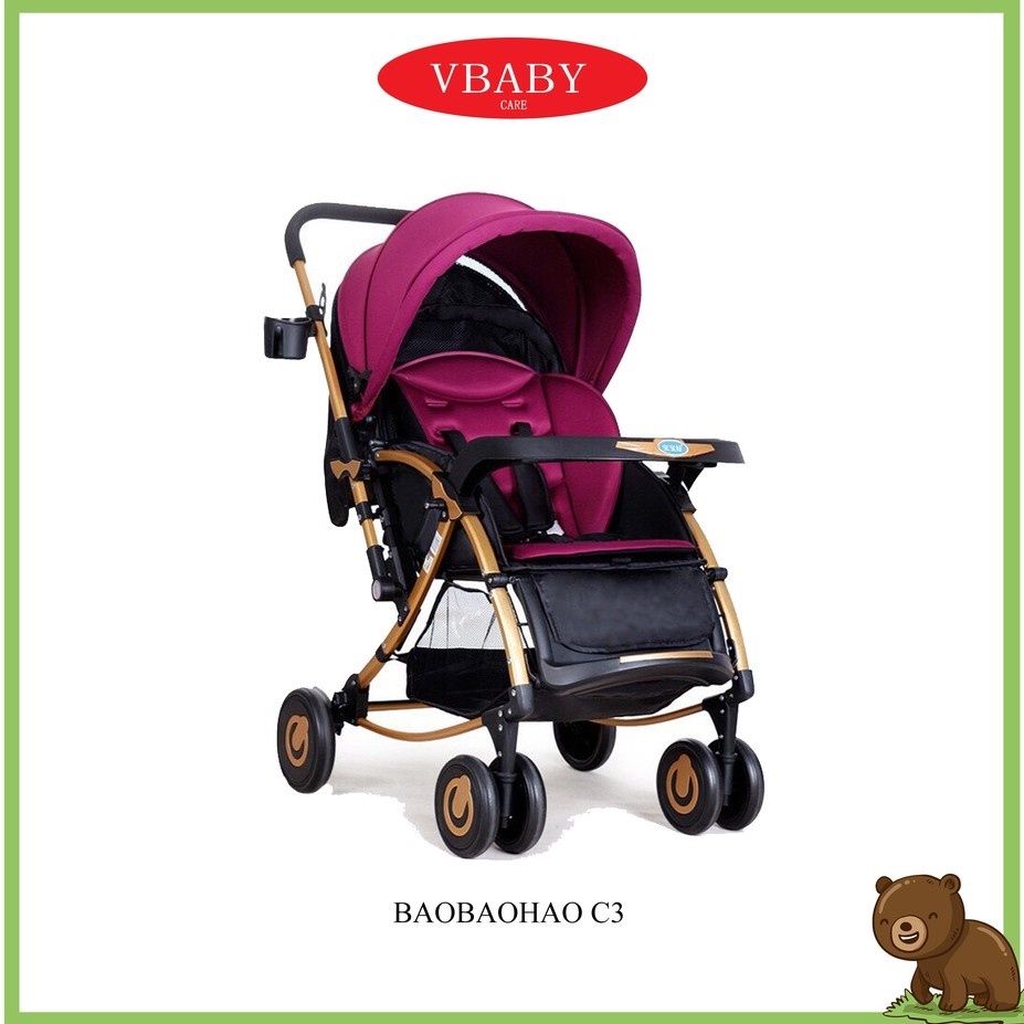 Xe Đẩy Trẻ Em Bập Bênh 2 Chiều Baobaohao C3