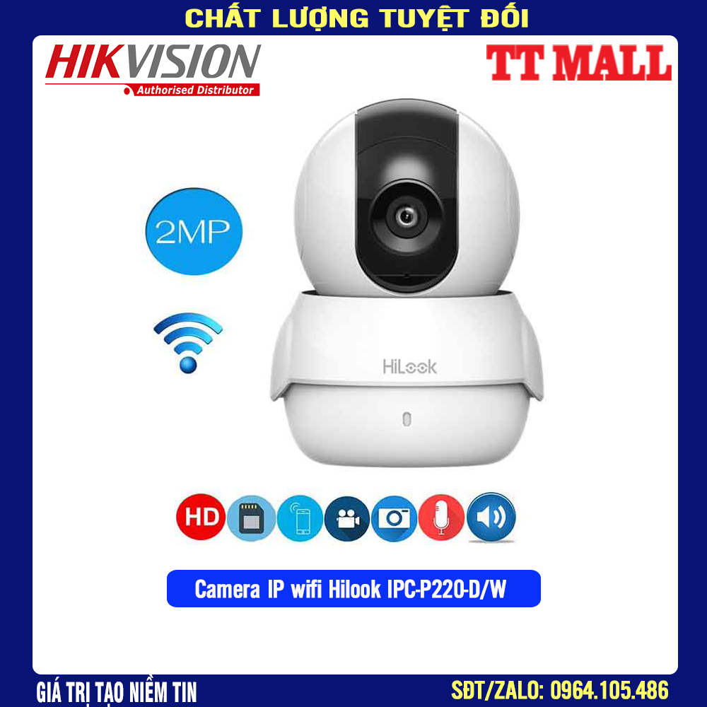 Camera không dây IP wifi Hikvision Hilook IPC-P220-DW 2.0 Megapixel