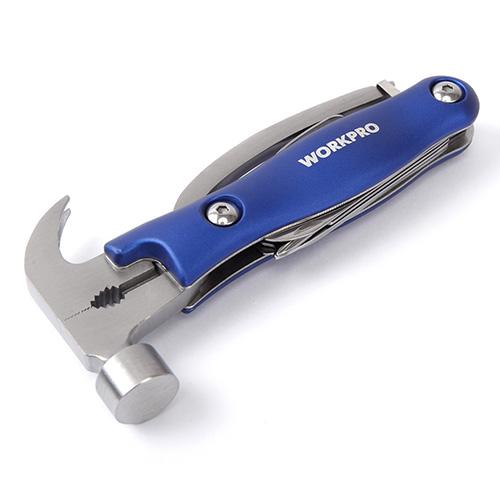 Bộ búa và dụng cụ đa năng gấp gọn 12 in 1 workpro