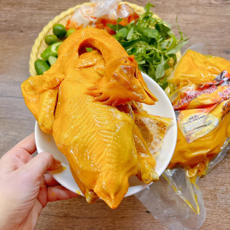 Gà ủ muối hoa tiêu nguyên con CÓ ĐẦU (giao hỏa tốc tphcm)