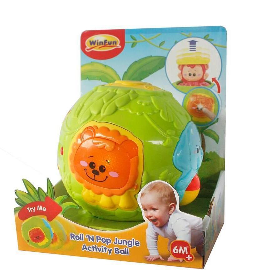 Bóng tập bò phát sáng, có nhạc cho bé Winfun 0788NL