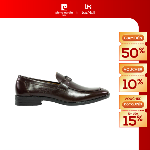Giày tây nam Pierre Cardin chất liệu da bò thật nhập khẩu, đế cao su chống trơn trượt, bảo hành 12 tháng - PCMFWLG 782
