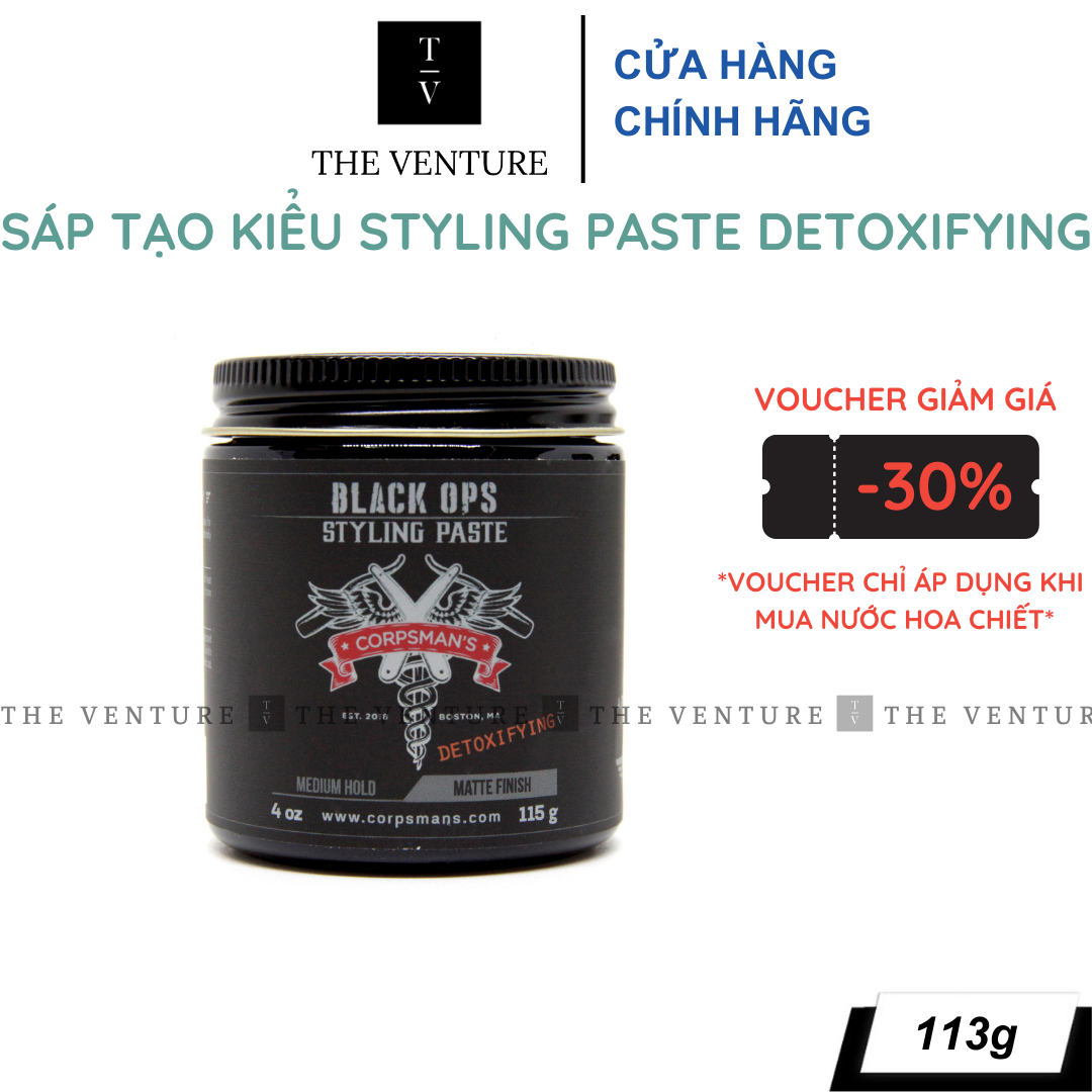 Sáp vuốt tóc the corpsman’s black ops styling paste - 113g