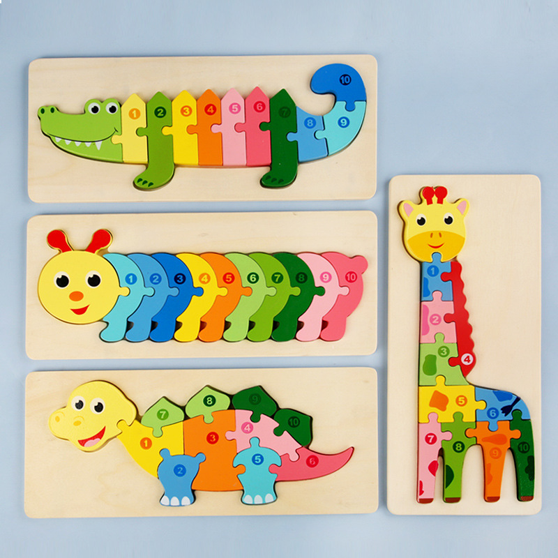 Đồ chơi Tranh ghép nổi 3D nối 10 số giúp bé làm quen với các con số từ 1-10