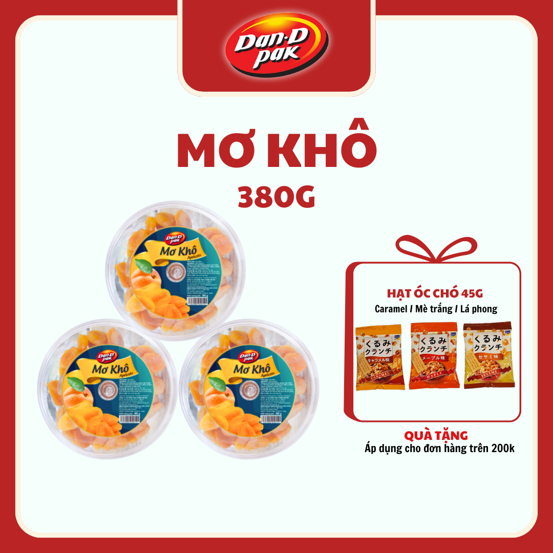 Mơ khô 380g dan d pak