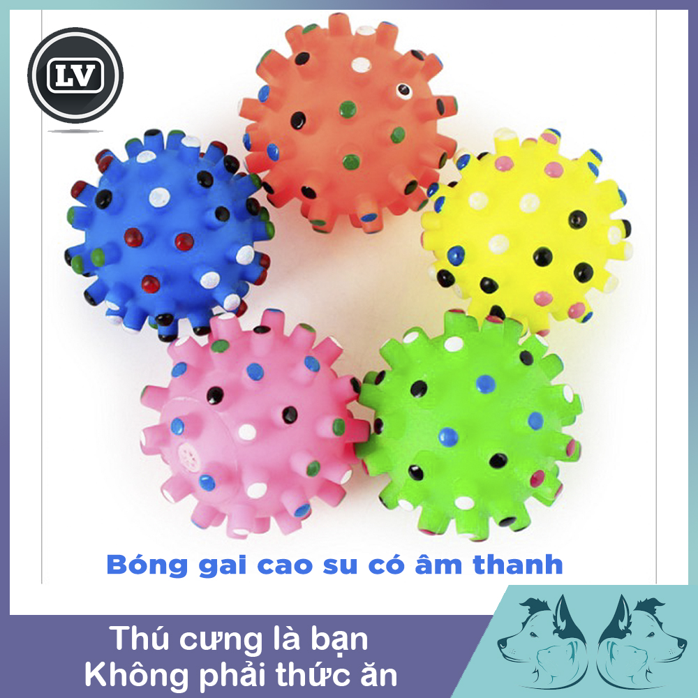 Đồ chơi cho chó mèo quả bóng tập gặm có tiếng kêu cho chó mèo Phụ Kiện Long Vũ