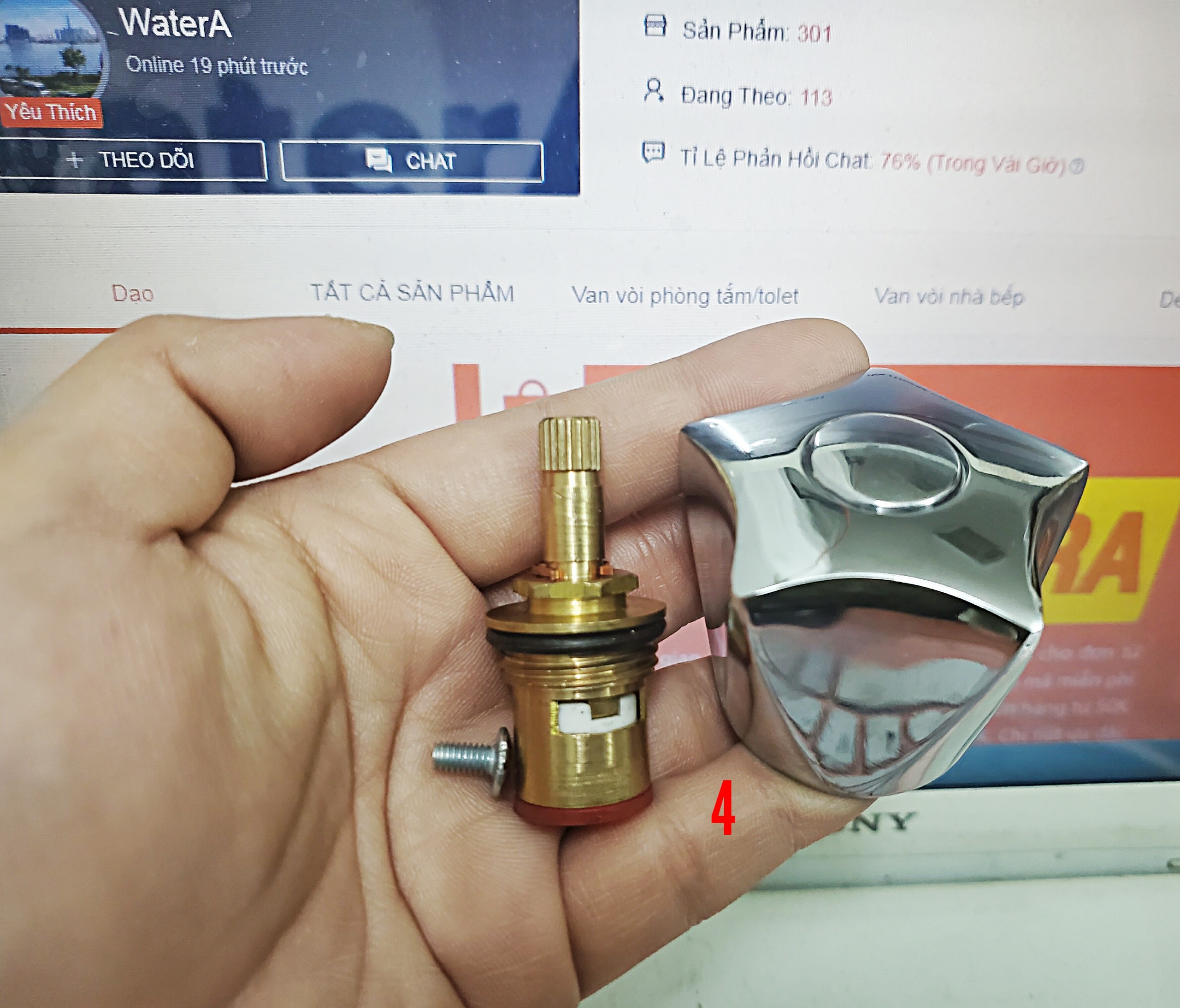 [Q.Tân Bình] Tay Vặn Vòi Nước (núm vặn củ sen tắm, vòi hồ, vòi rửa chén bát )