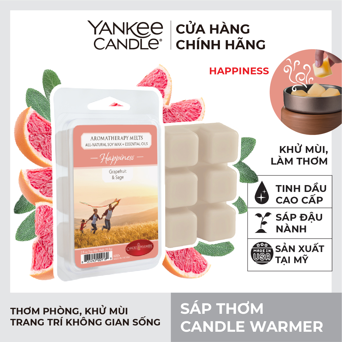 Sáp thơm Candle Warmer - Happiness