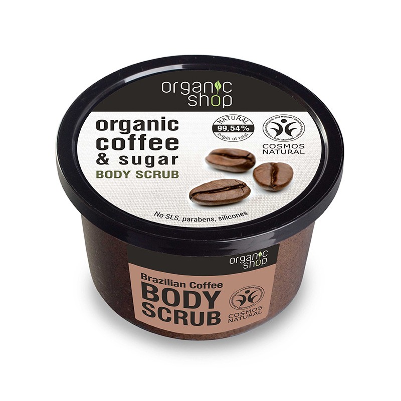TẨY DA CHẾT TOÀN THÂN ORGANIC COFFEE & SUGAR BODY SCRUB - Bebeau Skin Shop
