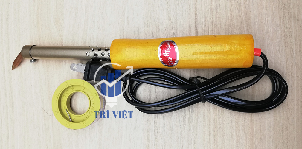 [HCM]Mỏ Hàn Chì Hỏa Tiễn 60W Cán Gỗ + Tặng Chì Hàn