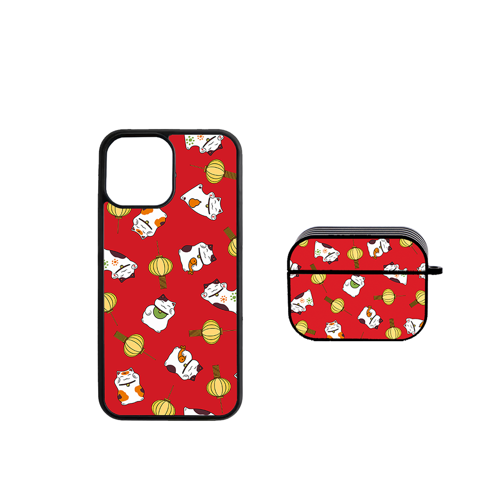Combo ốp lưng iphone và case airpods unique case tet cb021