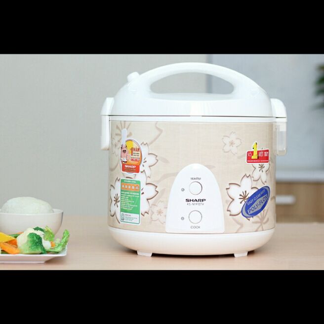 Nồi cơm điện Sharp 191etv hàng trưng bày mới 98%