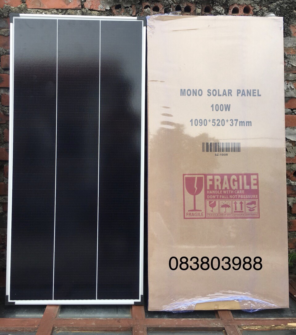 Tấm Pin Năng Lượng Mặt Trời Mono 100w - hàng chất lượng,đủ công suất,công nghệ mới SHINGLED CELL