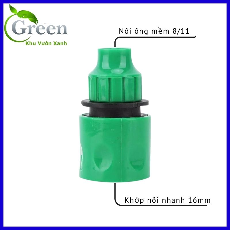 Đầu nối nhanh, khớp nối nhanh kết nối vòi tưới và ống mềm 8/11 -