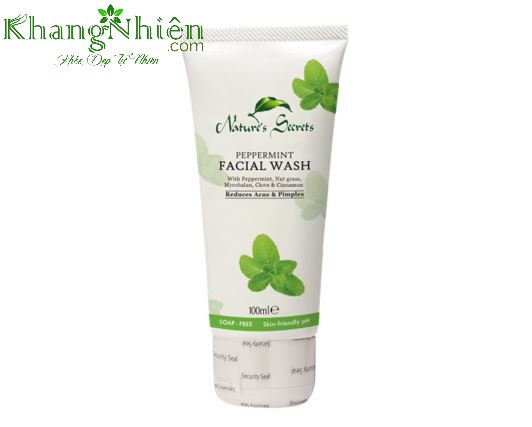 Sữa rửa mặt sạch nhờn Peppermint Nature's Secret