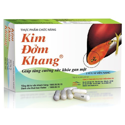 Kim Đởm Khang - Hỗ trợ điêu tri sỏi mật