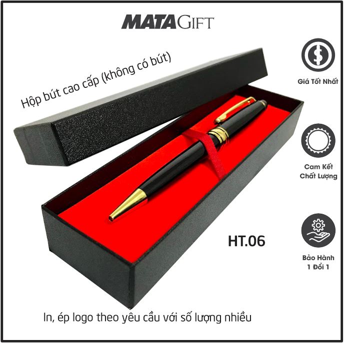 Hộp Đựng Bút Lót Nhung Sang Trọng HT.06 Matagift hộp bút quà tặng đẹp ý nghĩa