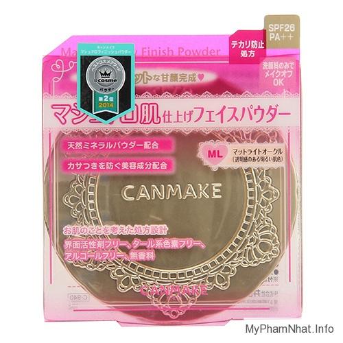 Phấn phủ canmake trang điểm spf26/pa++