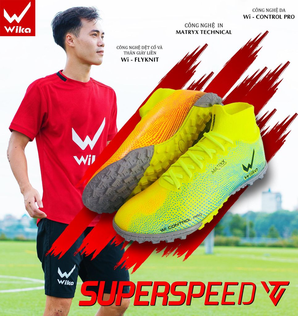 [HCM]Giày Đá Bóng Wika Super Speed VT Fullbox