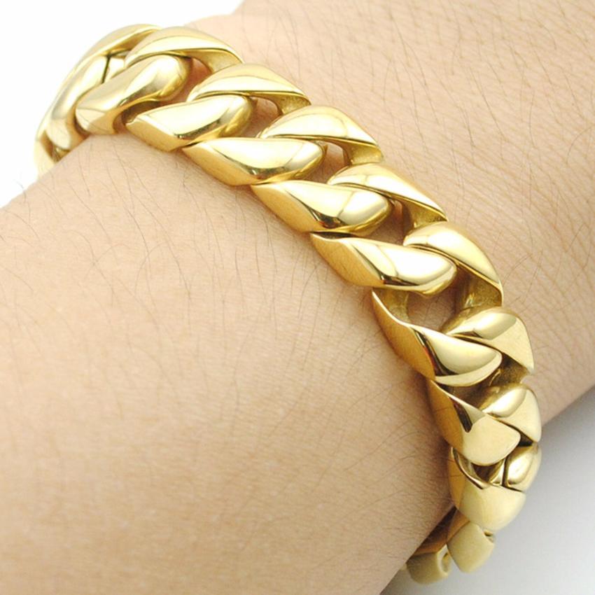 Lắc tay nam, nữ , vòng tay mạ vàng 24k công nghệ Hàn Quốc mới nhất bản to
