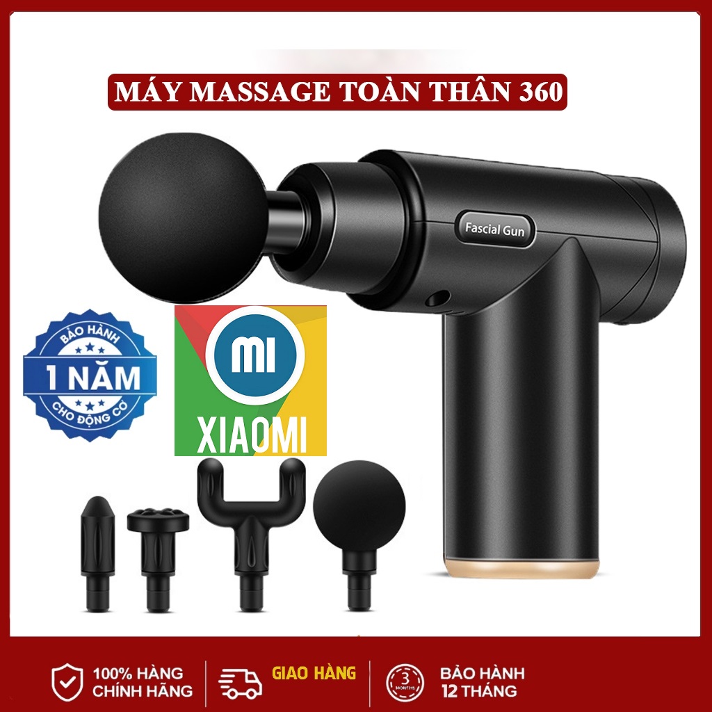 Xiaomi Shopping Vip Máy Massage Gun OSK-802 ( 4 Đầu, 6 Chế Độ ) Hiệu Quả Giảm Cứng Cơ Và Đau Nhức, Tăng Lưu Thông Máu, 4 Đầu Massage Khác Nhau Với Các Bộ Phận Khác Nhau Của Massage Cơ Thể: Cổ, Vai, Eo, Mông, Chân, v.v.