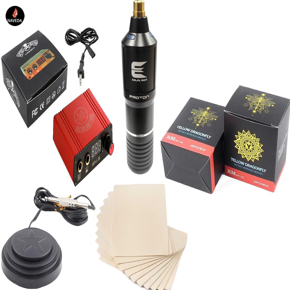 Bộ máy xăm Pen Proton đầy đủ phụ kiện - tặng thêm 1 tuýp TKTX