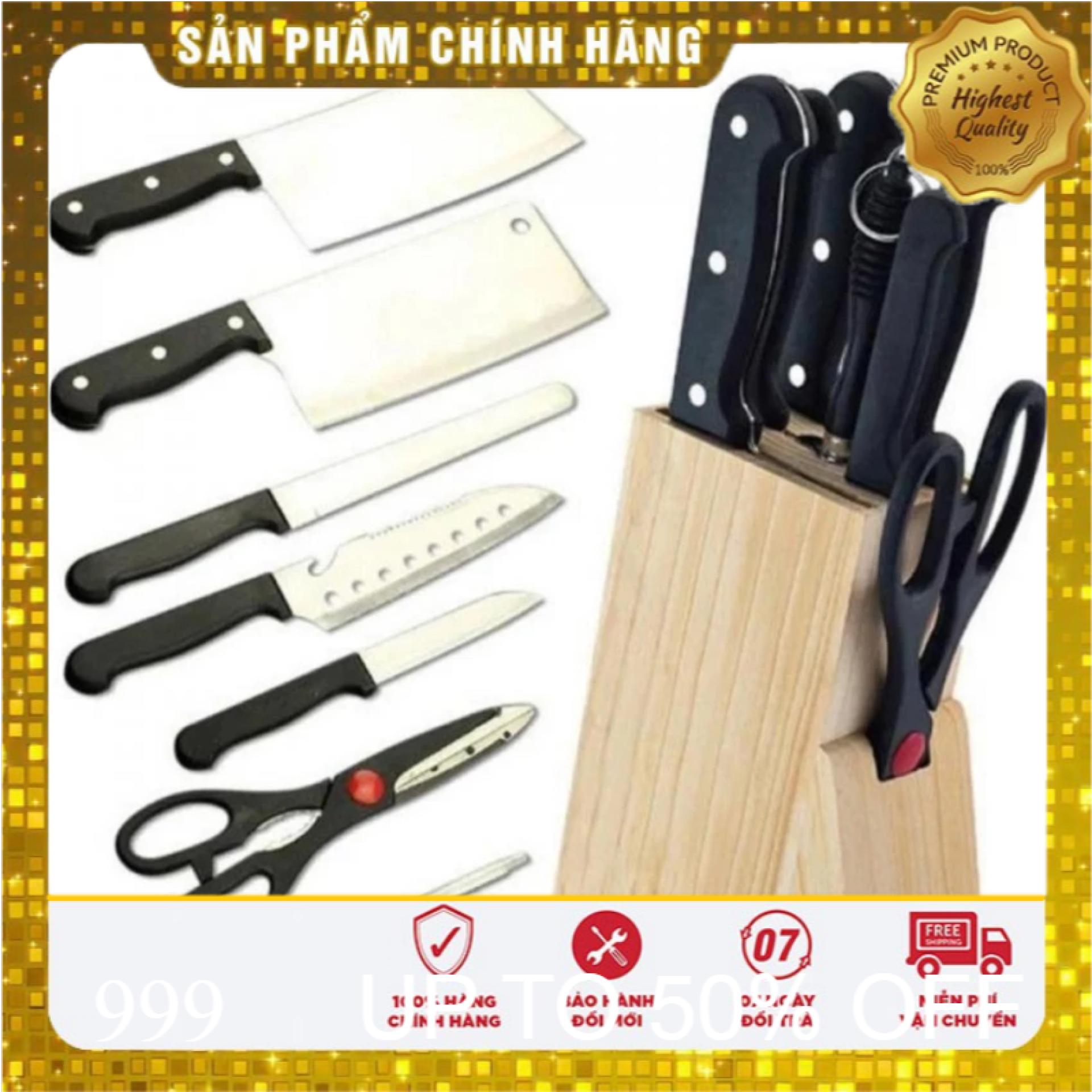 Bộ dao kéo hợp kim Inox 7 món đa năng H3C Store