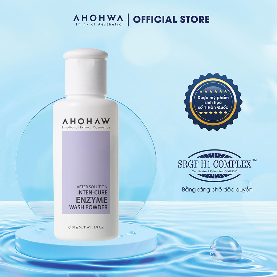 Bột rửa mặt làm sạch sâu cho da nhạy cảm Inten Cure Enzyme Wash Powder
