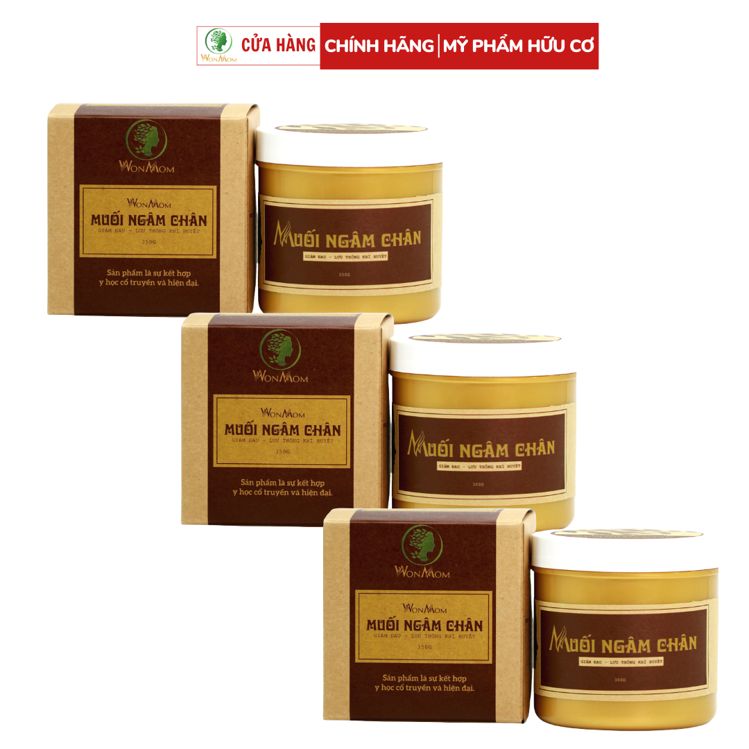 Bộ 3 hộp muối ngâm chân thảo dược.