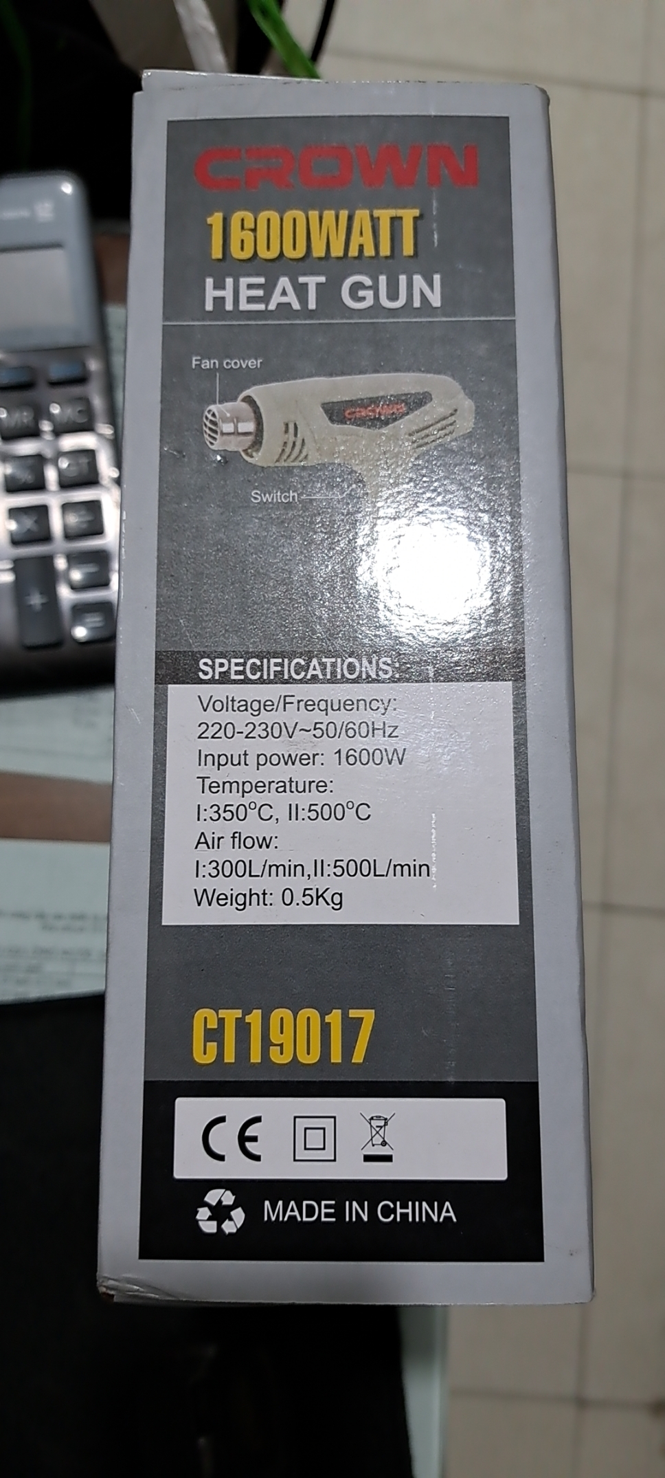 Máy thổi hơi nóng Crown CT19017