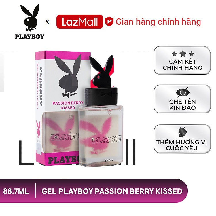 [ playboy ] gel bôi trơn playboy passion berry kissed 88.7ml 1
