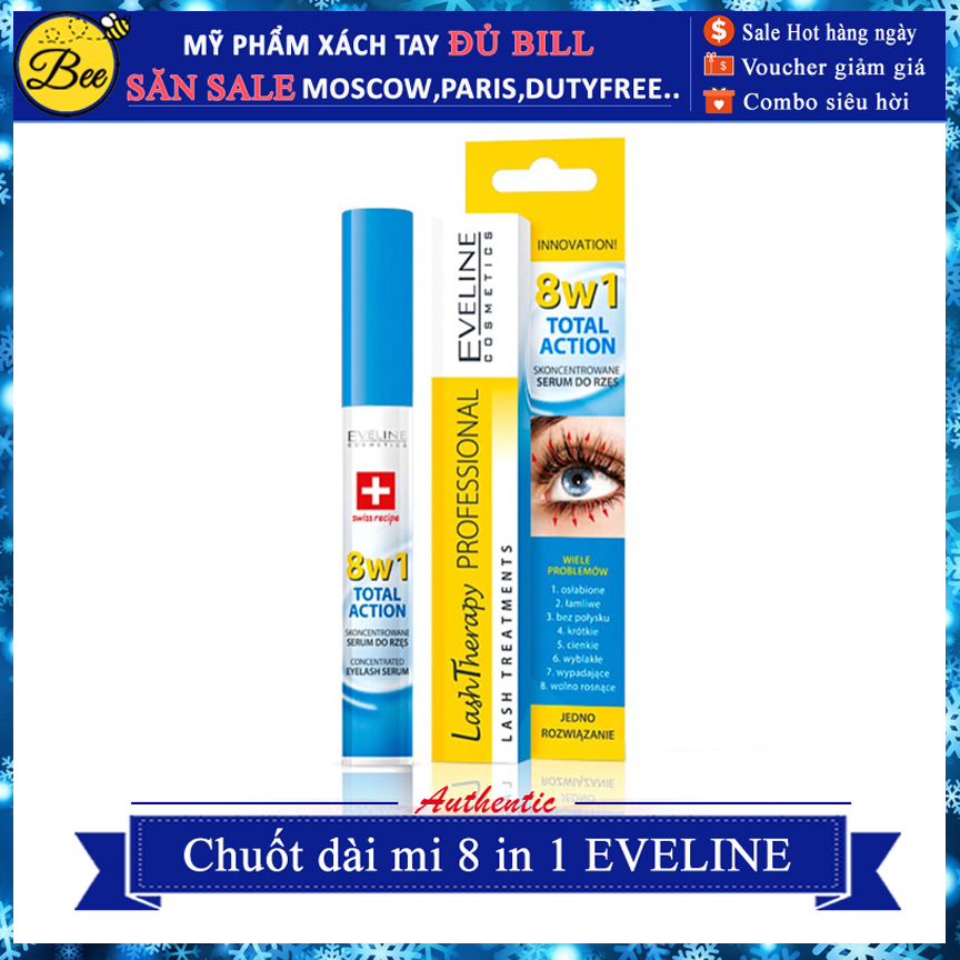 Chuốt dài mi 8 in 1 eveline