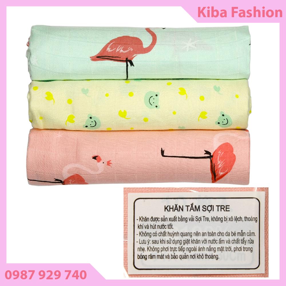 Khăn Tắm, Khăn Ủ sơi tre 2 LỚP kích thước 95x115cm CHO BÉ SƠ SINH