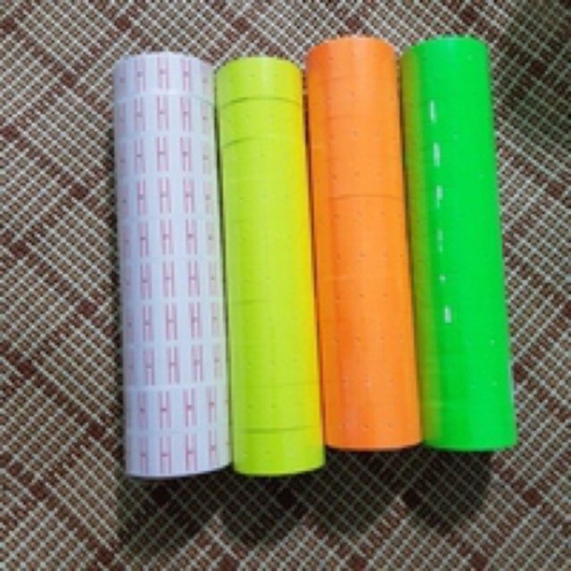 Giấy bấm giá màu ngẫu nhiên- 1 cuộn