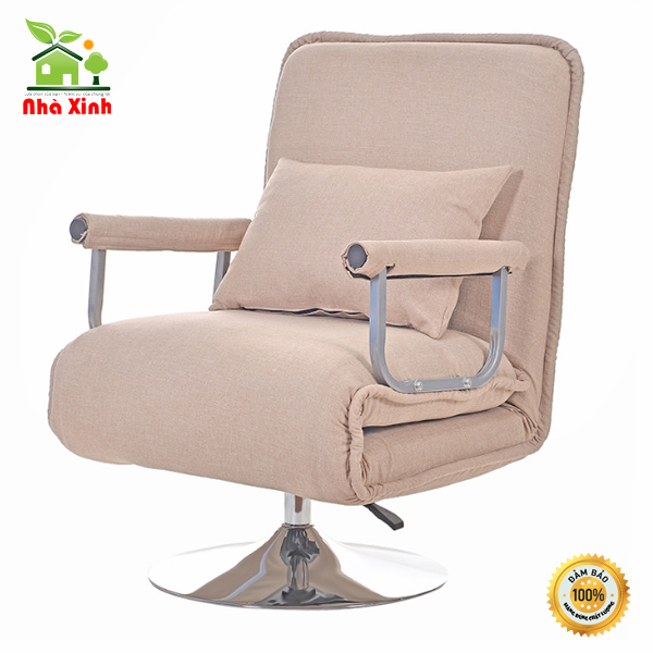 Ghế thư giãn thông minh cao cấp, Trải ra thành giường tiện lợi, Bề mặt nhung mềm mượt KT : 114 x 70 x 60 cm (Tặng 1 gối cao cấp ) - M007