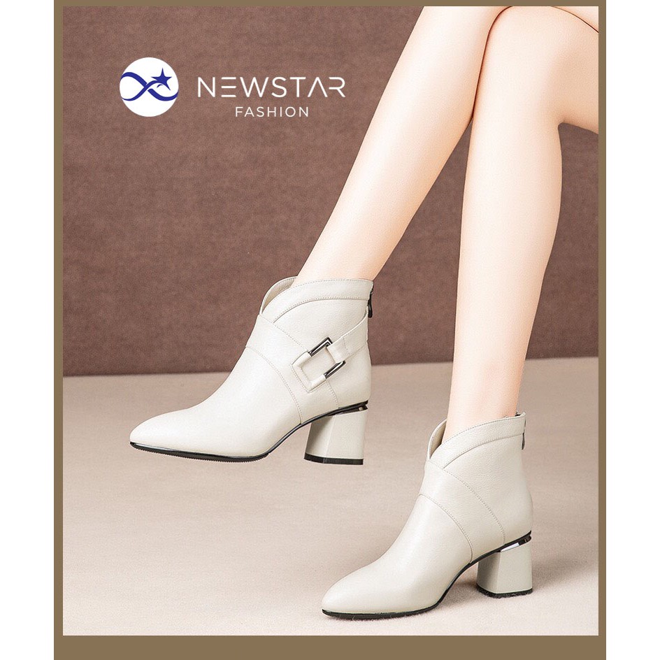 TẶNG 1Đ TẤT 20K Bốt Nữ đế 6 phân Cổ thấp Đẹp Mê, Giày Boot Nữ cổ thấp Kiểu Hàn Quốc kèm ảnh thật /bốt nữ